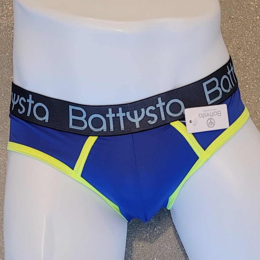 BATTYSTA BLUE-YELLOW BRIEFS